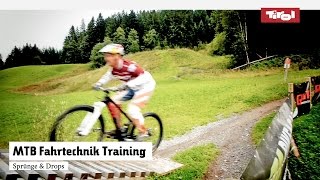 MTB Fahrtechnik Training (9): Mountainbike Sprung und Drop Tutorial