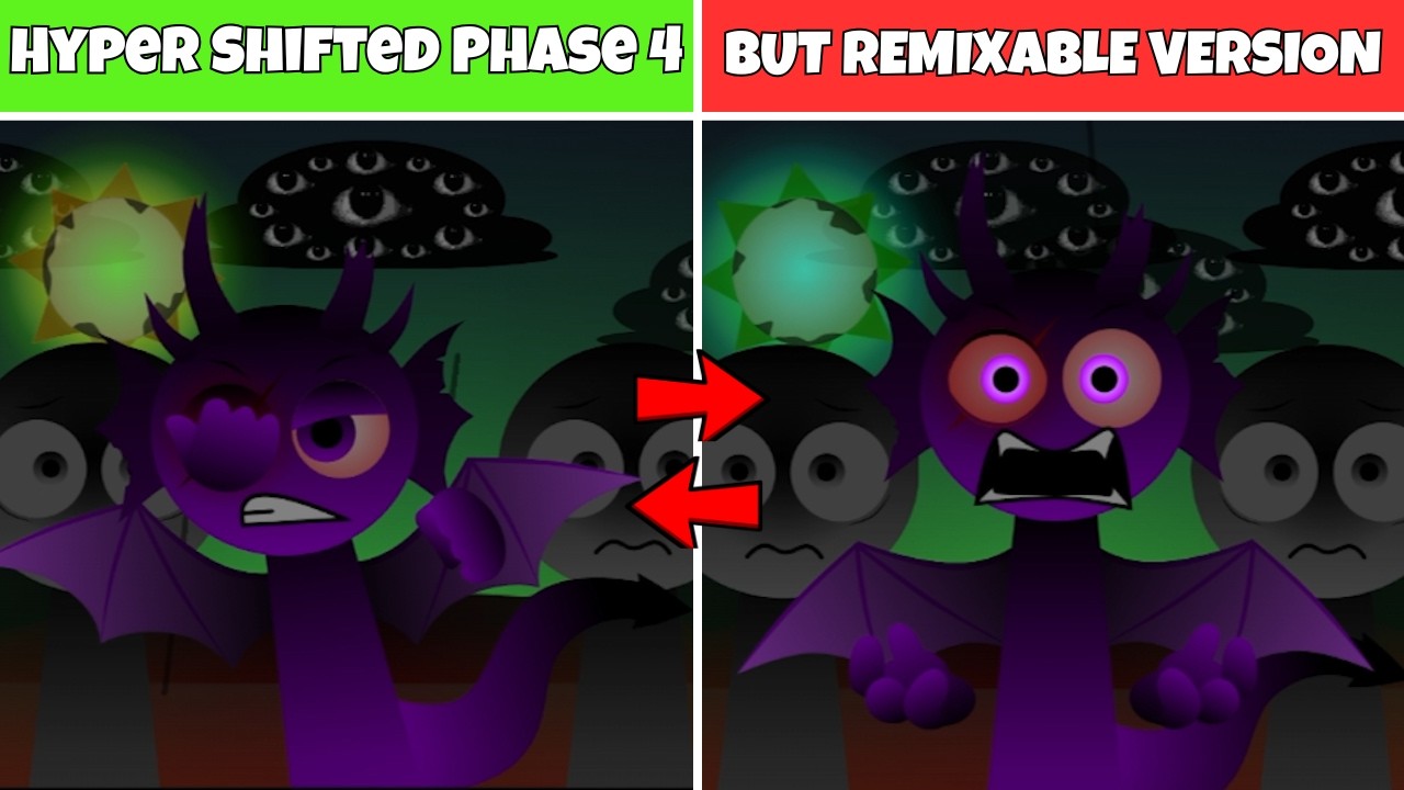 Incredibox Sprunki : Hyper Shifted Phase 4 Remixable Version New Update #sprunki #incredibox