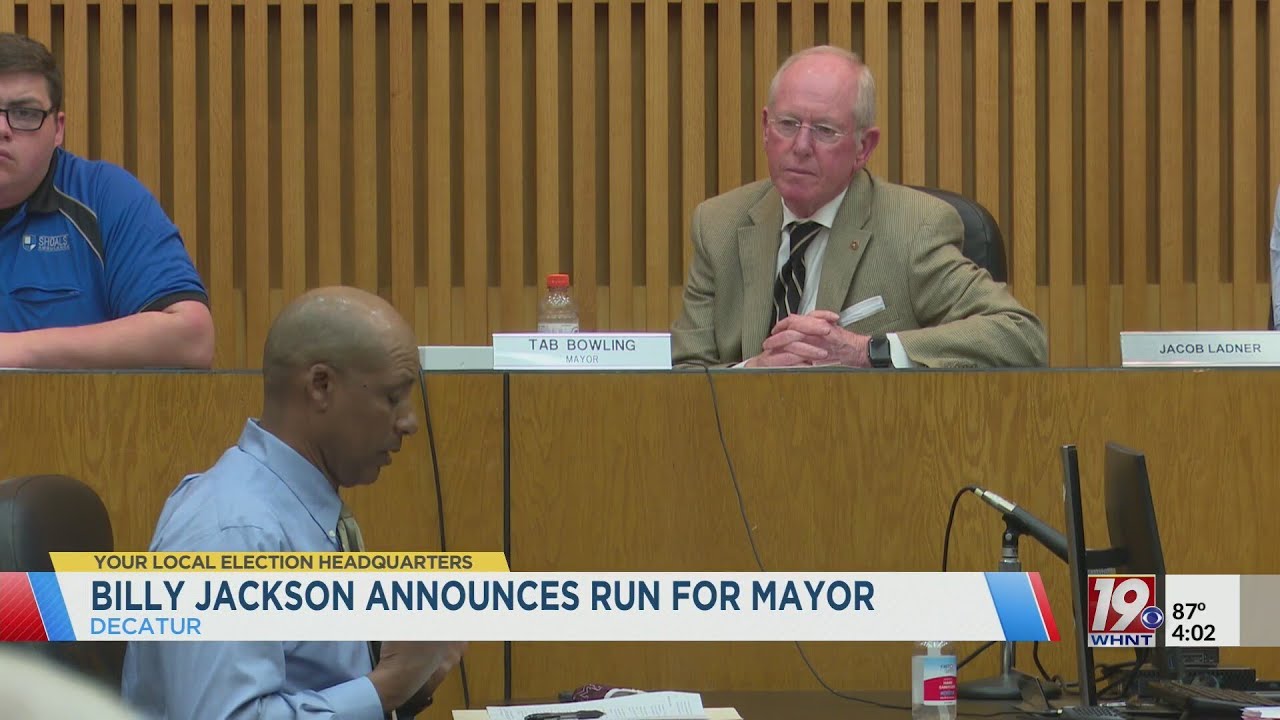 Billy Jackson Announces Run For Mayor | May 19, 2025 | News 19 at 4 p.m ...