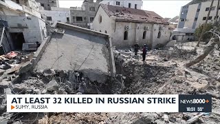 At least 32  killed in Russian strike