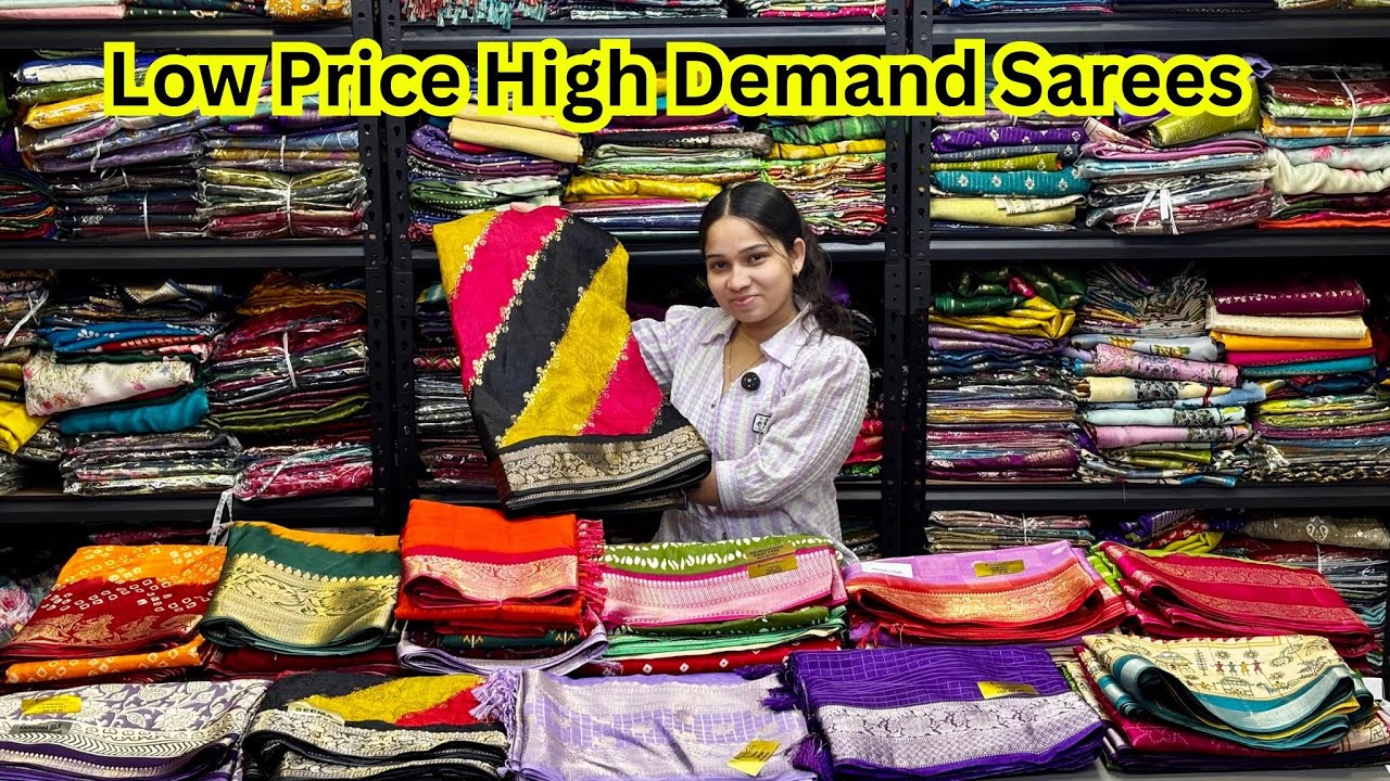 Surat Saree Wholesale Market 😍 | Low Price High Demand Sarees