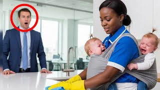 Billionaire Caught His Maid Carrying Twins On Her Chest and Back—What Happened Next Shocked Everyone