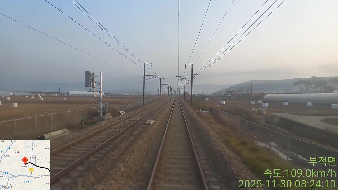 [호남선] 무궁화호1501열차: 연산역에서 논산역 최고속도118.5km/h