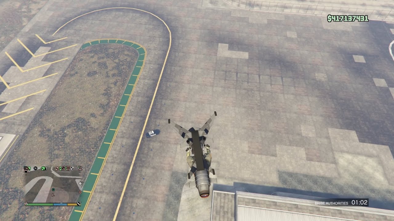 Upside-down Oppressor MK2 kill in GTA V