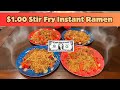 Making $1 Stir Fry Instant Ramen Meals! Beating Inflation.
