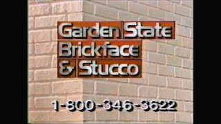 2 Garden State Brickface & Stucco ads shown in 1989