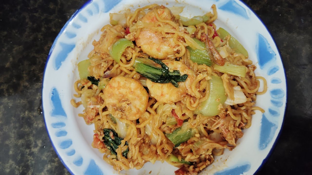 Tkw Taiwan,Masak Simple Indomie Goreng Udang @Nengtkwtaiwan #cooking 