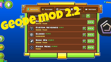 How To Install Geode Mod Geometry Dash 2.2 android and maybe ios idk