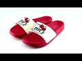 HELLO KITTY艾樂跑女鞋-防水系列輕量涼拖鞋-白紅/黑(920108) product youtube thumbnail