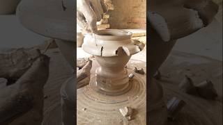 Pottery with clay 🌸 #shorts #viral #video #trending #pottery #clayart #like #love #music
