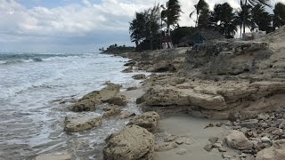 Destruida la Playa del Hotel Atlántico en Santa María (Cuba)