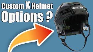 CCM Custom X Helmet vs Retail X Helmet - What is the real difference and custom options 