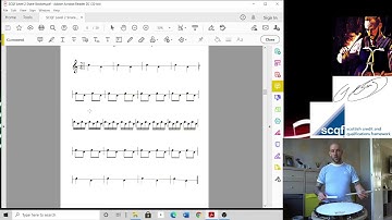SCQF Level 2 Drumming - Single Stroke Development TUTORIAL VIDEO