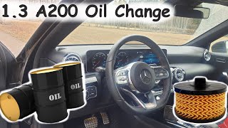 W177 Mercedes A200 OIL CHANGE - reset - W247 , CLA C118