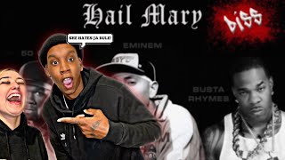 Eminem - Hail Mary ft. 50 Cent & Busta Rhymes REACTION | THEY WENT CRAZY ON JA! 🤯😳