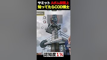 【認知度1%】SUMMITサーチでのプロ相手にも通用する強ポジ！これを覚えるだけで大活躍できます...！！ |   #codmobile  #最強  #KAME #codモバイル