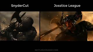 [Justice League Comparison] The Old Gods Fight Darkseid - Snydercut vs Josstice League