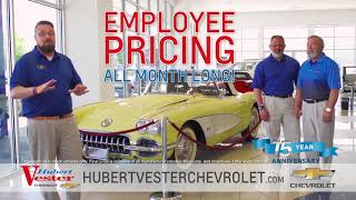 Employee Pricing at Hubert Vester Chevrolet!