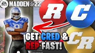 HOW TO BEST GET CRED AND REP! FASTEST WAY TO LEVEL UP CLASS! DO THIS NOW! MADDEN 22 THE YARD
