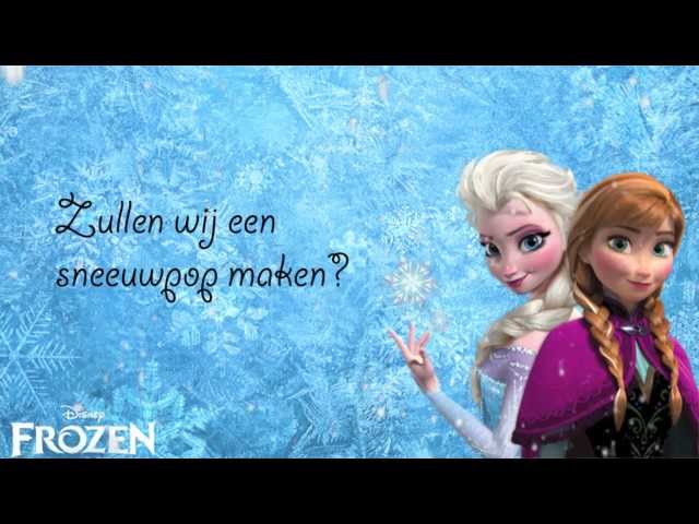 Frozen - Do you want to build a snowman - Lyrics - Nederlands/Dutch [Karaoke/Instrumental ] class=