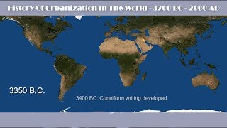 History of Urbanization in the World |  3700 BC to 200 AD