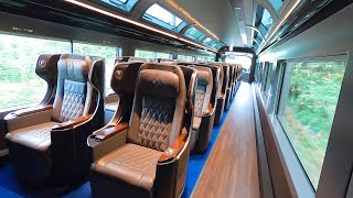 Riding a Brand New Luxurious Express Train in Japan  (Izu→Tokyo) || Saphir ODORIKO