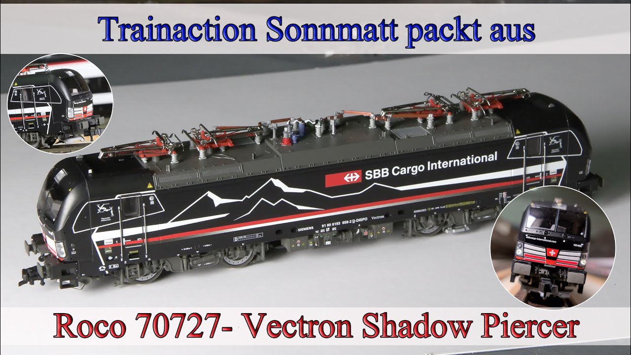 Eine Schönheit in schwarz - Roco 70727 - Der Shadow Piercer Vectron - Toll umgesetzt