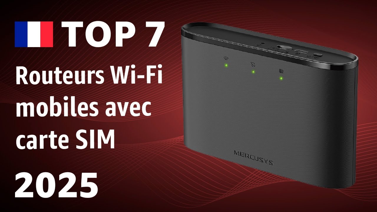 Routeur 5G WiFi Portable Avec Carte SIM - Hotspot LTE 300 Mbps Débloqué, Modem USB 4G 3200mAh
