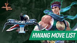 SoulCalibur 3 Hwang Command Moves List