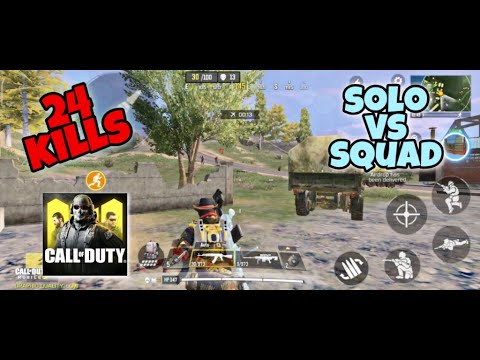 24 KILLS || SOLO vs SQUAD || CALL OF DUTY MOBILE - YouTube