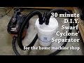 DIY Swarf / Dust Cyclone Separator