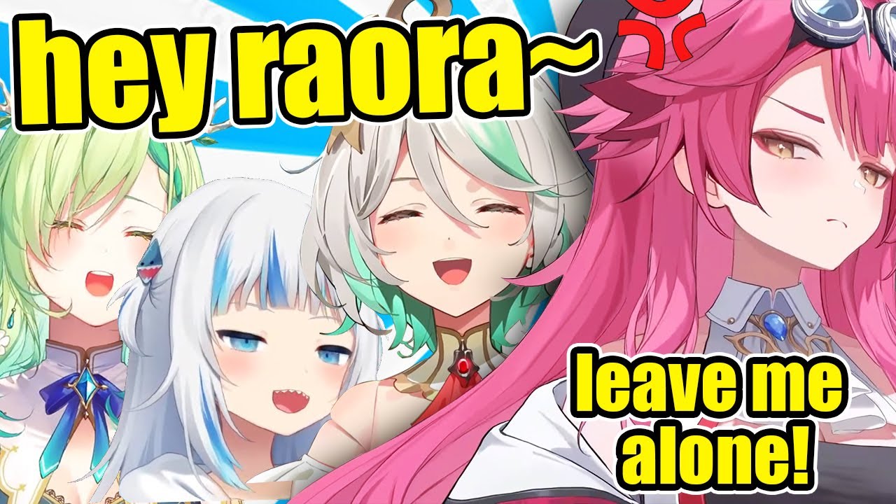 Gura, Cecilia and Fauna Try to SCAM Raora But She's Too Smart