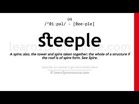 Произношение шпиль | Определение Steeple