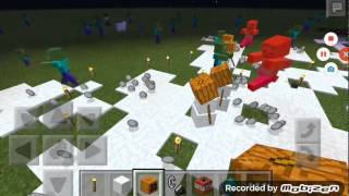Minecraft Mob Savaşları 2 Zombi Vs Kardan A