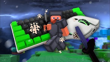 Keyboard + Mouse Sounds ASMR | Cubecraft Skywars solo