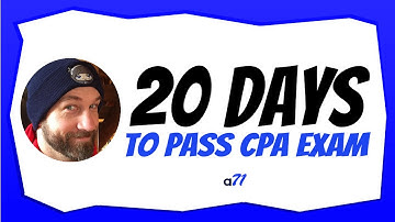 How to Pass the CPA Exam in 20 Days