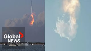 SpaceX Starship launch: Massive rocket explodes after booster fails to separate | FULL