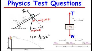 Units,Vectors,Linear Motion,Projectile Motion & Newton's Laws | Physics Test Questions