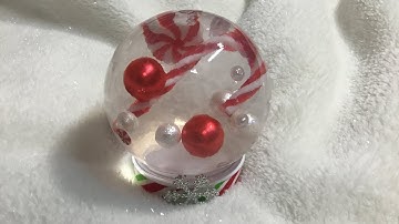 Dollar Tree Snowglobe-Tutorial
