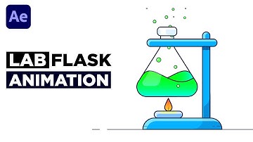 Easy Chemical Lab Flask Animation After Effects Tutorial