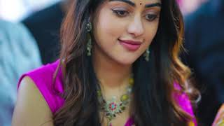 💖 Anu Emmanuel looks absolutely stunning in these pink saree stills graceful smile | Super Hit Bomma screenshot 2