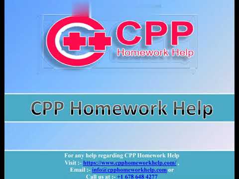 CPP Homework Help