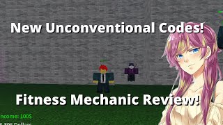 New Unconventional Code! Fitness Mechanic Review (Roblox unconventional)