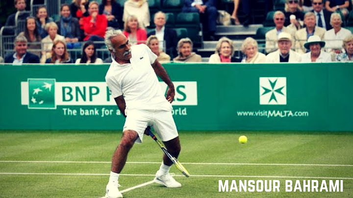 Tennis. The Greatest Showman Mansour Bahrami - Funny Moments