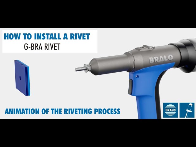 HOW TO INSTALL A RIVET G BRA BRALO - Riveting process 