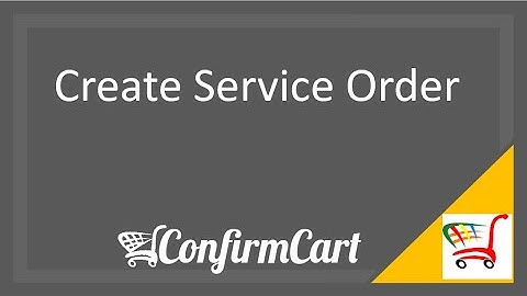 Create Service Order