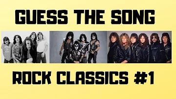 GUESS THE SONG! | Rock Classics #1