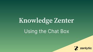 Zoë Chat box Tutorial: Ask Questions, Get Instant Analytics | AI Data Analyst