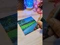 Acrylic Mini Canvas Painting|Easy Scenery Painting| #shorts #ytshorts #viral#trending #saiyaara#art