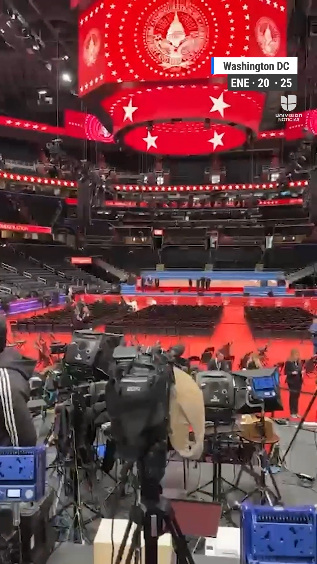 ?? Así luce el Capital One Arena momentos antes de la toma de posesión de Donald Trump